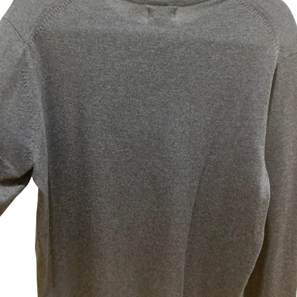 NEW Old Navy Charcoal Gray Cotton Blend Crew Neck Pullover Sweater Sz L